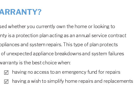 modular home warranty